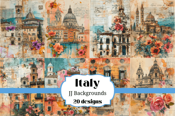 Bring Italy Home: 20 Junk Journal Backgrounds for Your Crafts