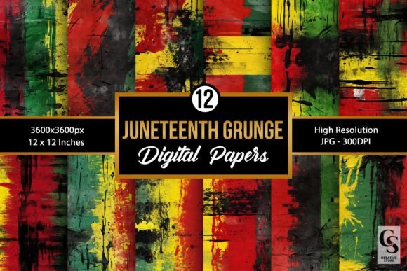 Celebrate with Depth: Using Juneteenth Grunge Texture Backgrounds