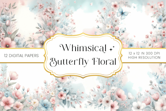 Designing with Whimsical Butterfly Floral Backgrounds: A Creative Guide