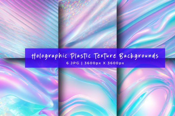 Elevate Your Projects with Holographic Plastic Texture Backgrounds