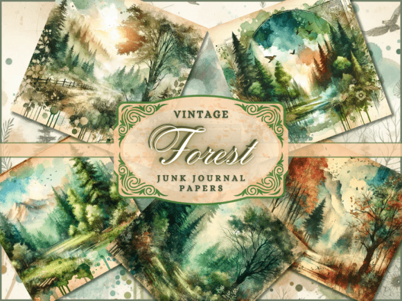 Forest Backgrounds: Woodland Background for Digital Design