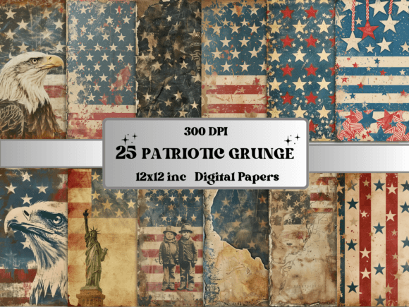 Grunge Patriotic 4th of July Backgrounds: Beyond the Clean Vector