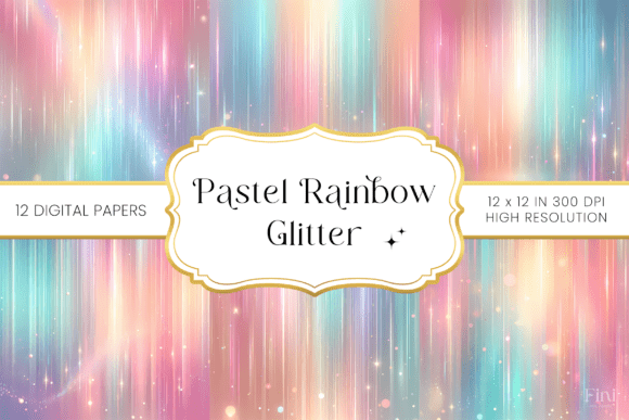 Pastel Rainbow Glitter Backgrounds: A Designer's Guide