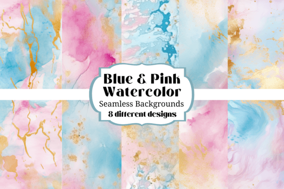 Soft Hues, Bold Ideas: Working with Pastel Pink Blue Watercolor Backgrounds