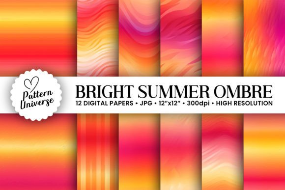 Summer Gradient Ombre Backgrounds: A Designer's Secret Weapon
