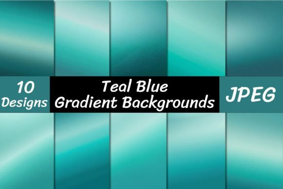 Teal Blue Gradient Backgrounds: Your New Go-To Design Asset