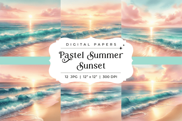 The Art of Calm: Using Pastel Summer Sunset Backgrounds