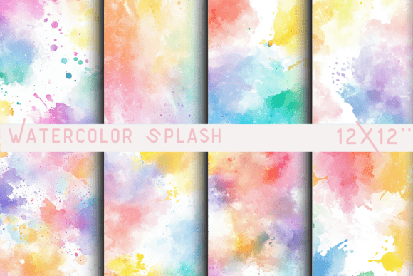 Watercolor Splash Backgrounds: Infuse Energy into Your Designs