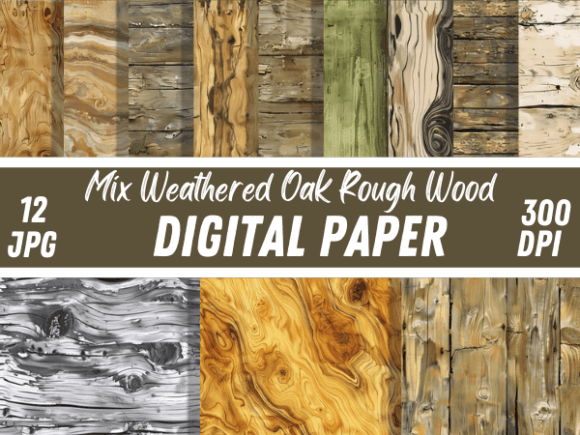 Weathered Oak Rough Wood Backgrounds: A Designer's Texture Toolkit